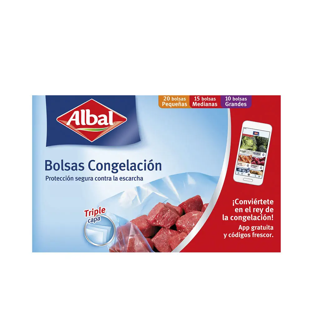 Bolsa Congelacion - Freezer Bags 3 Sizes Triple Layer by Albal