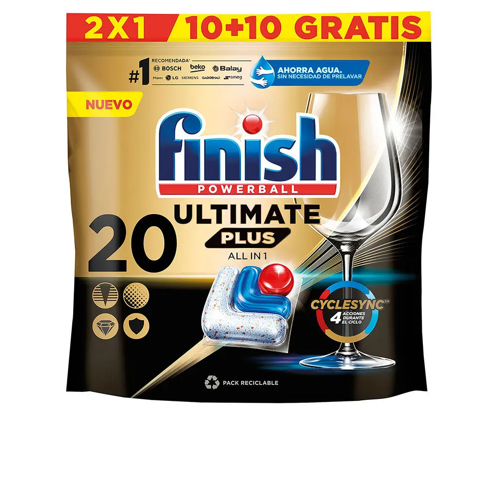 Finish Powerball - Finish Powerball Ultimate Plus Dishwasher 20 Tablets by Finish