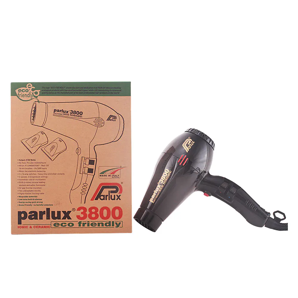 Parlux 3200 Ceramic & Ionic Edition - Parlux 3800 Eco Dryer #Black by Parlux