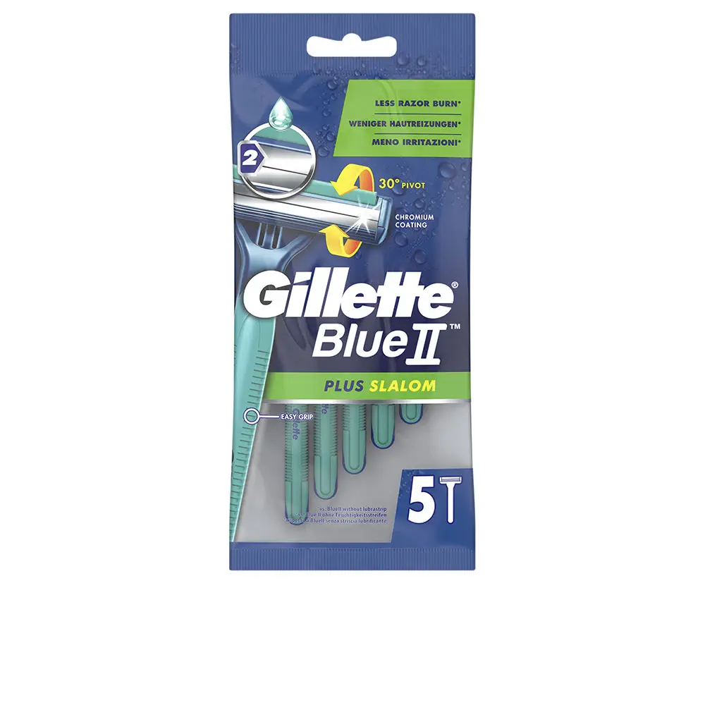 Blue Gillette - Blue Ii Plus Slalom Disposable Razor Blade by Gillette
