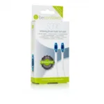 Toothbrush Heads - Sonic Toothbrush Heads Whitening White Set by Beconfident
