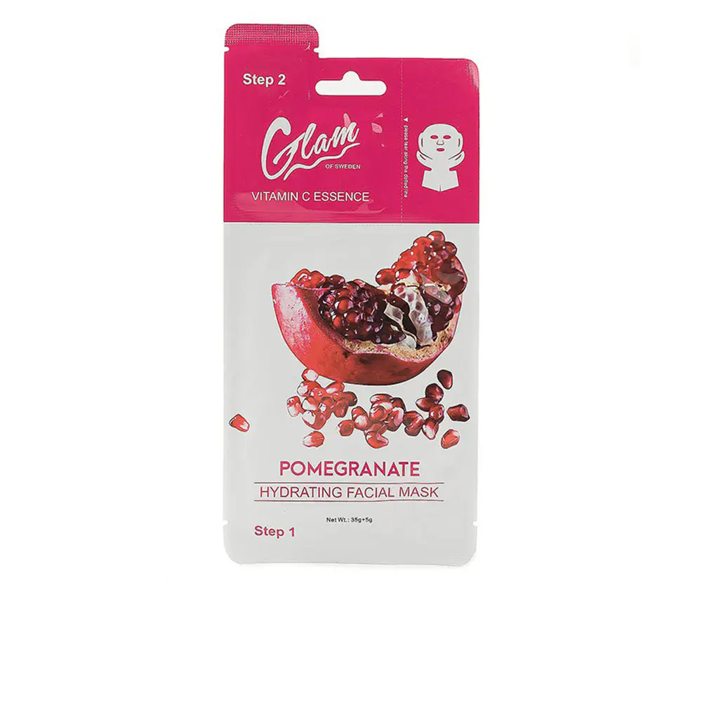 Glamofsweden Masks - Mask Pomegrante Facial 35 + R by Glam Of Sweden
