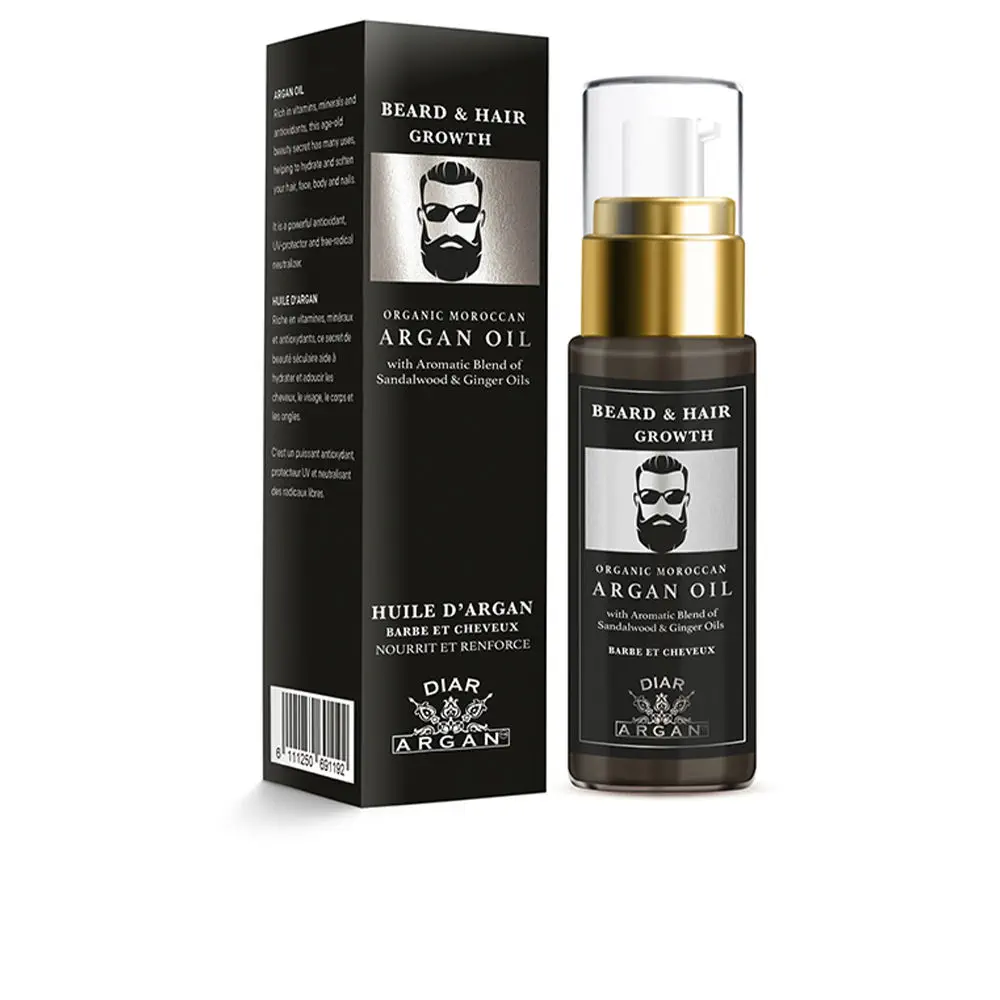 Hombre Diar Argan - Beard And Hair Strengthening Serum With Pure Argan Sandalwood And Ginger by Diar Argan