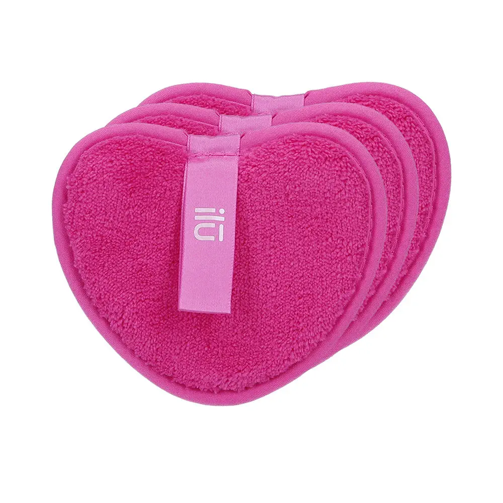 Makeup Remover Discs Pink Heart by Ilū Discos Desmaquillantes - Makeup Remover Discs Pink Heart by Ilū