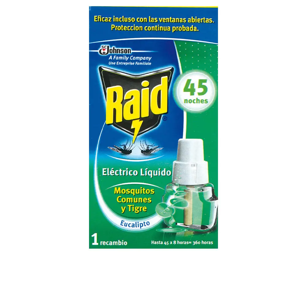 Proteccion Antimosquitos - Eucalyptus Anti-Mosquito Protection Refill 45 Nights by Raid