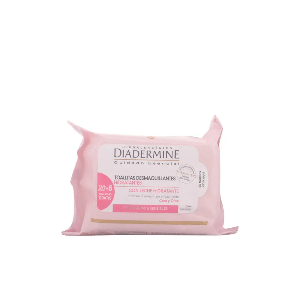 Make-Up Remover Wipes Moisturizing Dry-Sensitive Skin by Diadermine Diadermine Cuidado Esencial - Make-Up Remover Wipes Moisturizing Dry-Sensitive Skin by Diadermine