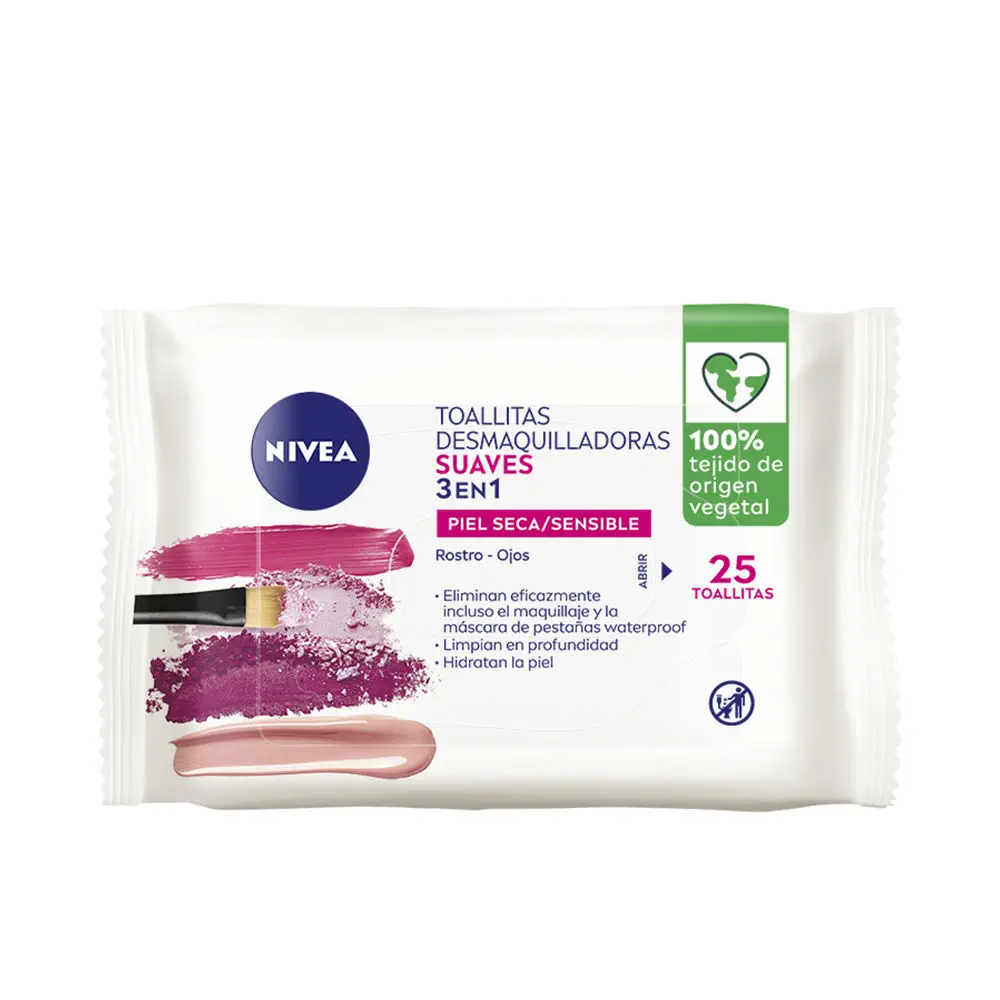 Toallitas Desmaquilladoras - Gentle 3-In-1 Makeup Removal Wipes by Nivea