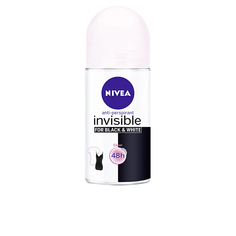 Black & White Invisible Deodorant Roll-On by Nivea Desodorantes Nivea - Black & White Invisible Deodorant Roll-On by Nivea