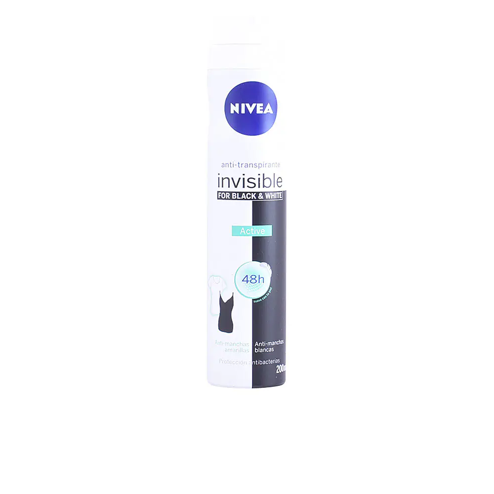Black & White Invisible Active Deodorant Spray by Nivea Desodorantes Nivea - Black & White Invisible Active Deodorant Spray by Nivea