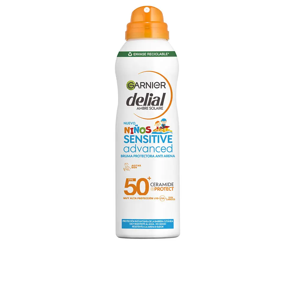 Delial Ambre Solaire Niños - Kids Sensitive Advanced Anti-Sand Protective Mist Spf50+ by Garnier
