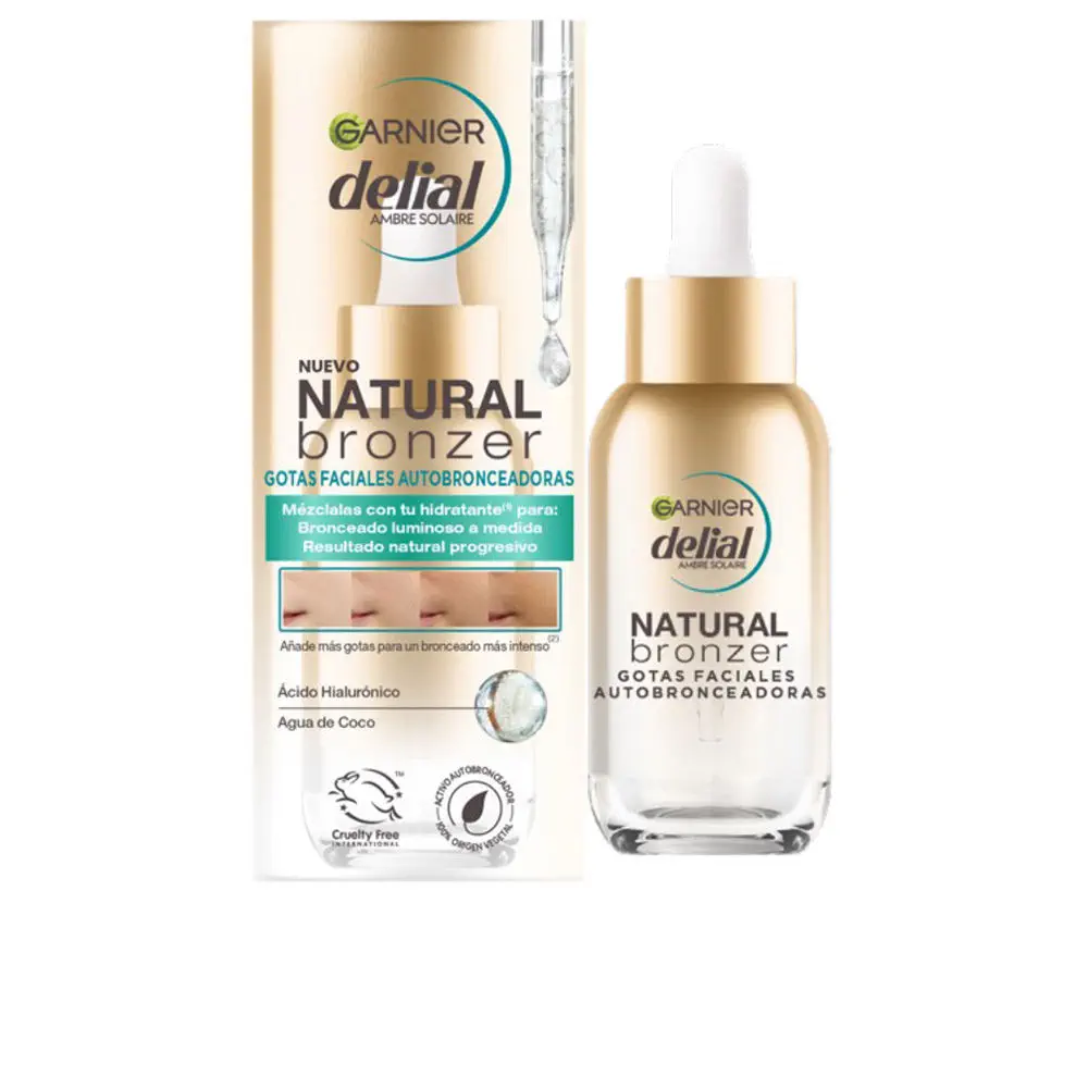 Delial Ideal Bronze - Natural Bronzer Self-Tanning Facial Drops by Garnier