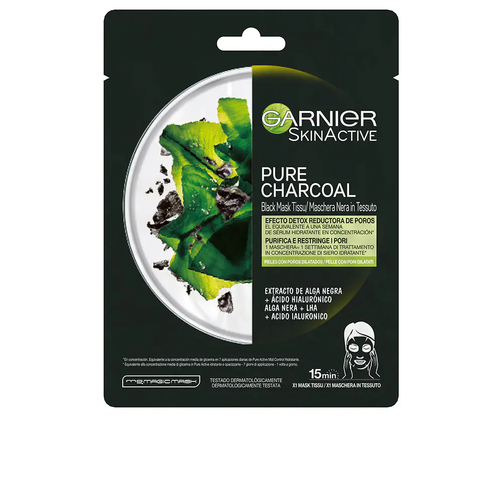 Pure Charcoal - Pure Charcoal Black Mask Tissu Detox Effect R by Garnier