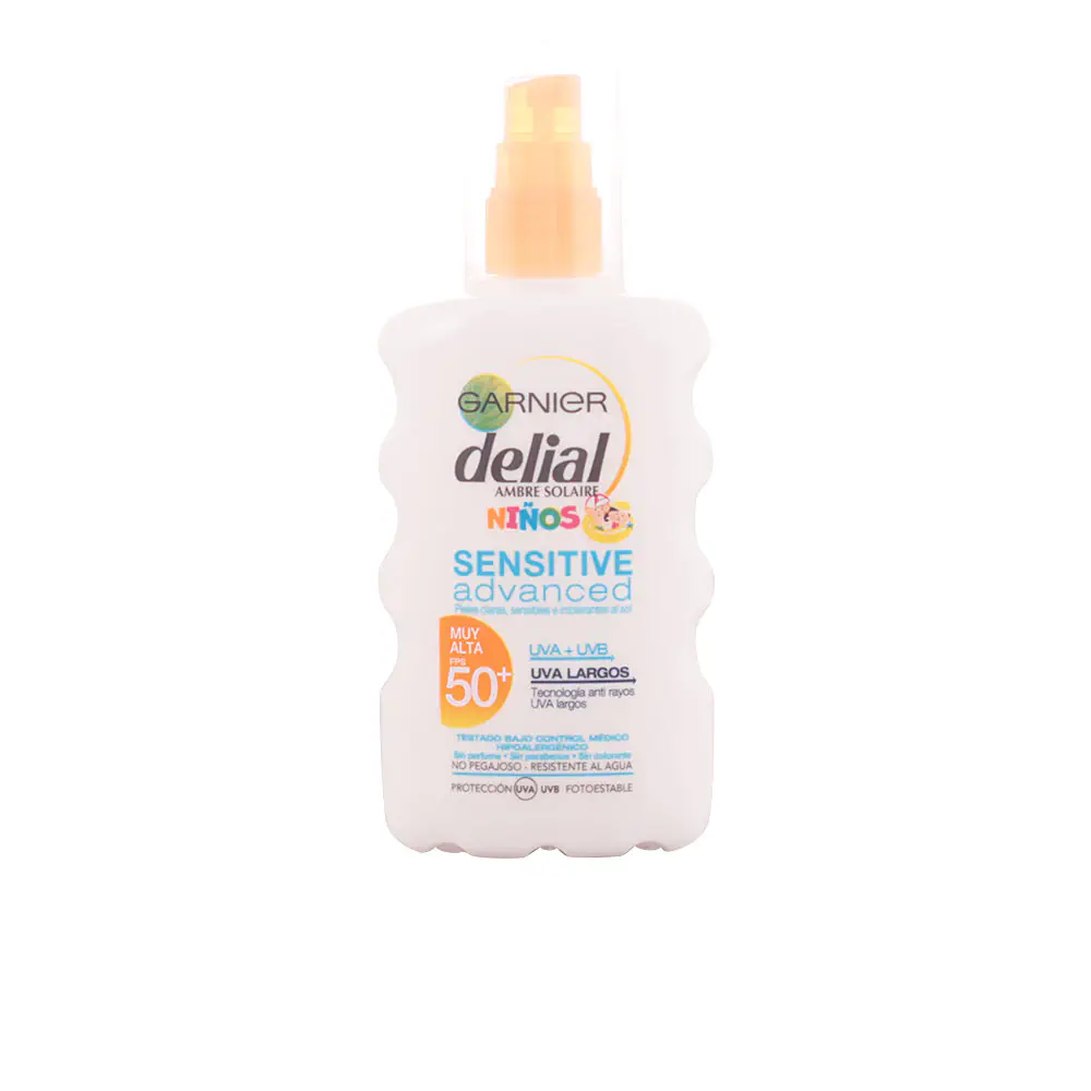 Delial Ambre Solaire Niños - Niños Sensitive Advanced Spray Spf50+ by Garnier