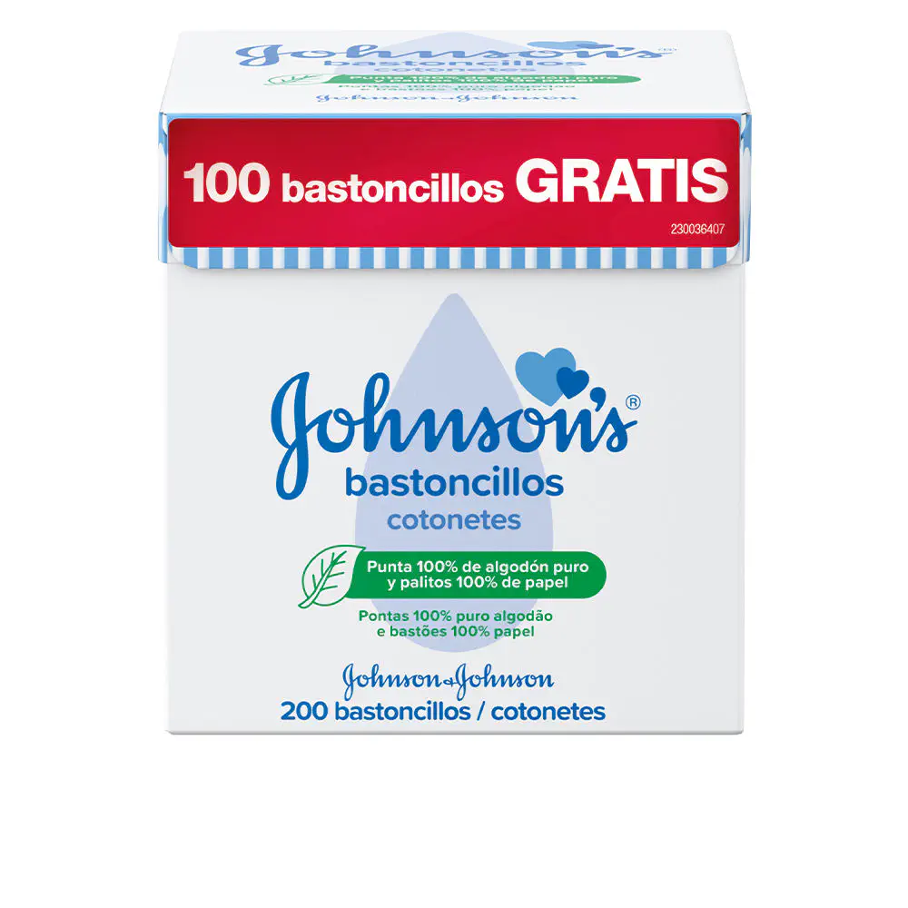 Baby Bastoncillos - Baby Bastoncillos Algodón 100% - Palitos Papel by Johnson'S Baby