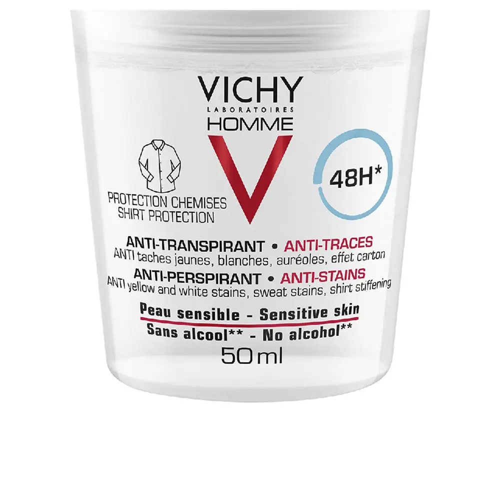 Homme Anti-Transpirant Anti-Traces 48H Deo Roll-On by Vichy Vichy Homme - Homme Anti-Transpirant Anti-Traces 48H Deo Roll-On by Vichy