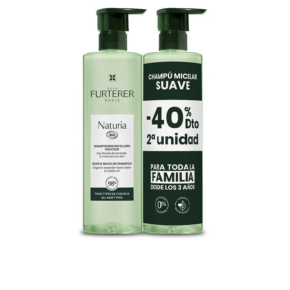 Naturia - Naturia Ultra-Gentle Micellar Shampoo Without Sulfates Pack 2 X by Rene Furterer