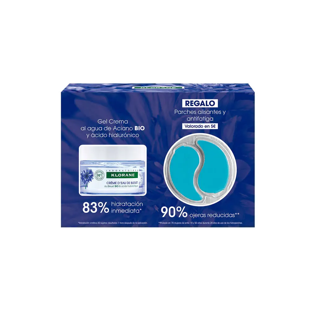 Organic Cornflower &Amp; Hyluronic Acid Face And Eyes Gel- Cream Case 2 Pcs by Klorane Al Aciano Bio - Organic Cornflower &Amp; Hyluronic Acid Face And Eyes Gel- Cream Case 2 Pcs by Klorane