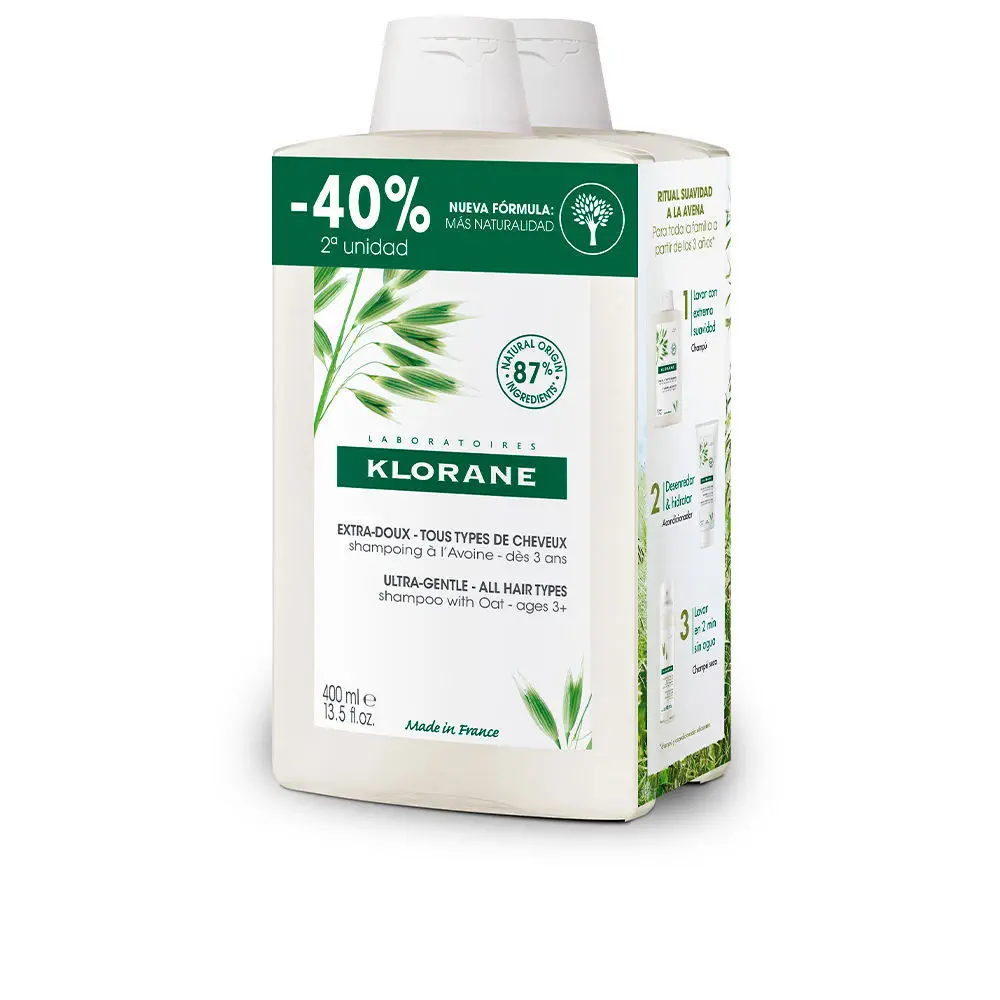 A La Leche De Avena Champú Extrasuave Duo 2 X by Klorane Avoine - A La Leche De Avena Champú Extrasuave Duo 2 X by Klorane