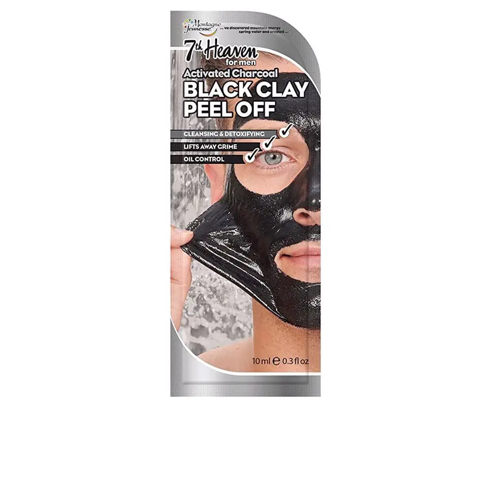 Hombre 7Th Heaven - For Men Black Clay Peel-Off Mask by 7Th Heaven