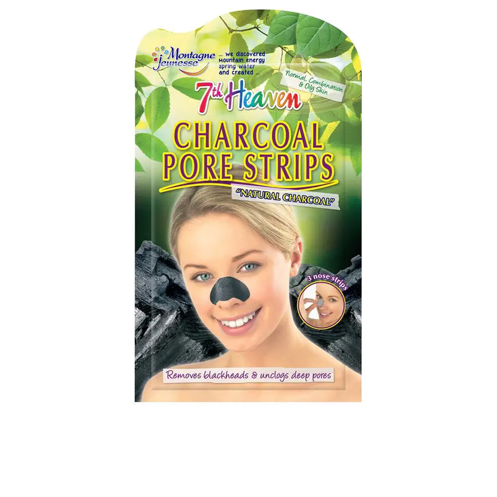 Charcoal Pore Strips by 7Th Heaven Ojos&Nariz 7Th Heaven - Charcoal Pore Strips by 7Th Heaven