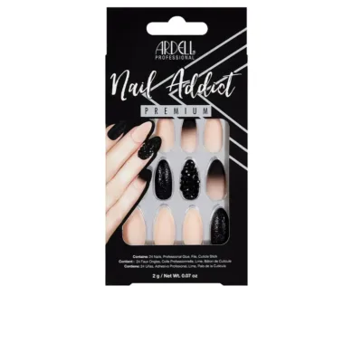 Nail Addict - Nail Addict Black Stud & Pink Ombre by Ardell