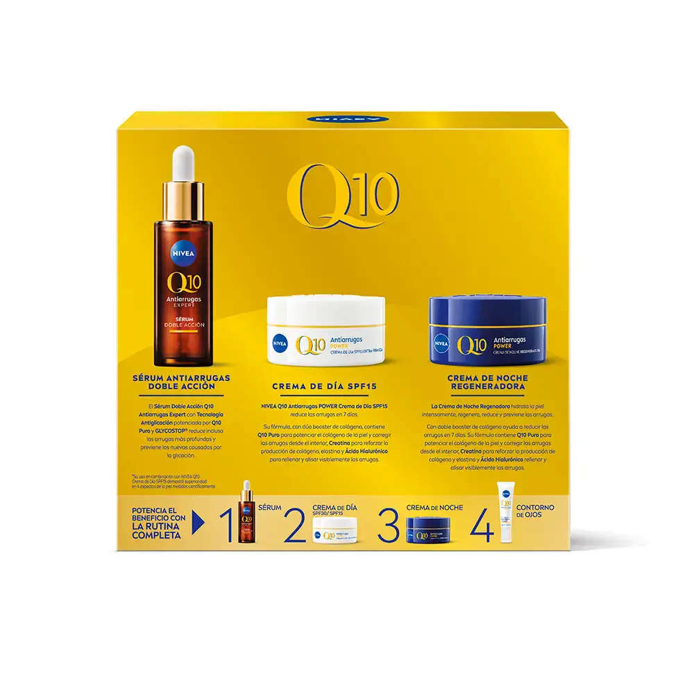 Q10 Anti-Aging Routine Case 3 Pcs by Nivea Q10 Anti-Arrugas - Q10 Anti-Aging Routine Case 3 Pcs by Nivea