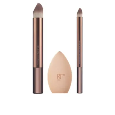 Makeup Brushes Real Techniques - Makeupsaver Sponge + Brush Case 3 Pcs by Real Techniques