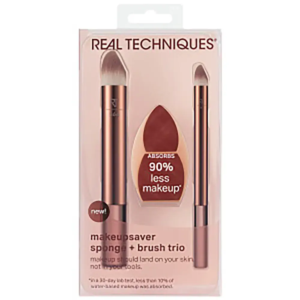 Makeupsaver Sponge + Brush Case 3 Pcs by Real Techniques Makeup Brushes Real Techniques - Makeupsaver Sponge + Brush Case 3 Pcs by Real Techniques