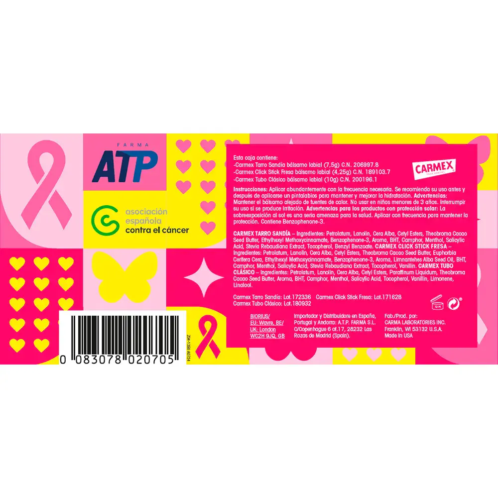 Carmex Solidarity Box 3 Pcs by Carmex Bálsamos Carmex - Carmex Solidarity Box 3 Pcs by Carmex