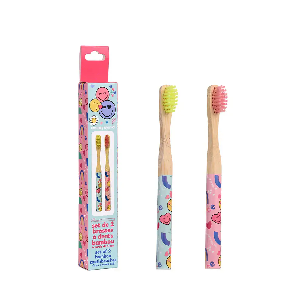 Smiley Word - Smiley Word Bamboo Toothbrush Lot by Take Care