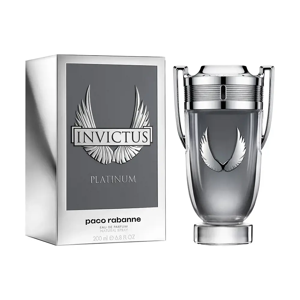 Invictus Platinium Pour Homme Eau De Parfum Spray by Rabanne Invictus - Invictus Platinium Pour Homme Eau De Parfum Spray by Rabanne