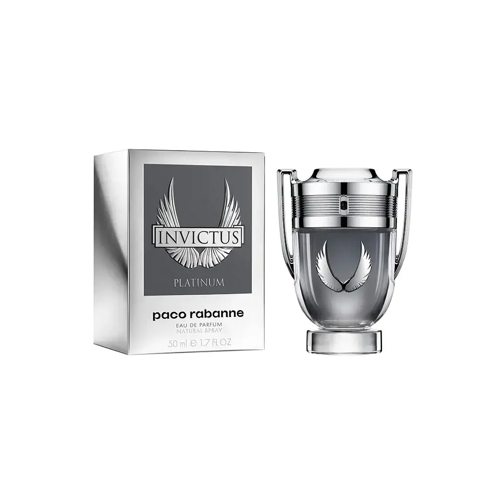 Invictus Platinium Pour Homme Eau De Parfum Spray by Rabanne Invictus - Invictus Platinium Pour Homme Eau De Parfum Spray by Rabanne