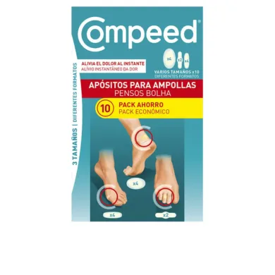 Ampollas - Ampoules Assortment 3 Sizes 10 Dressings by Compeed