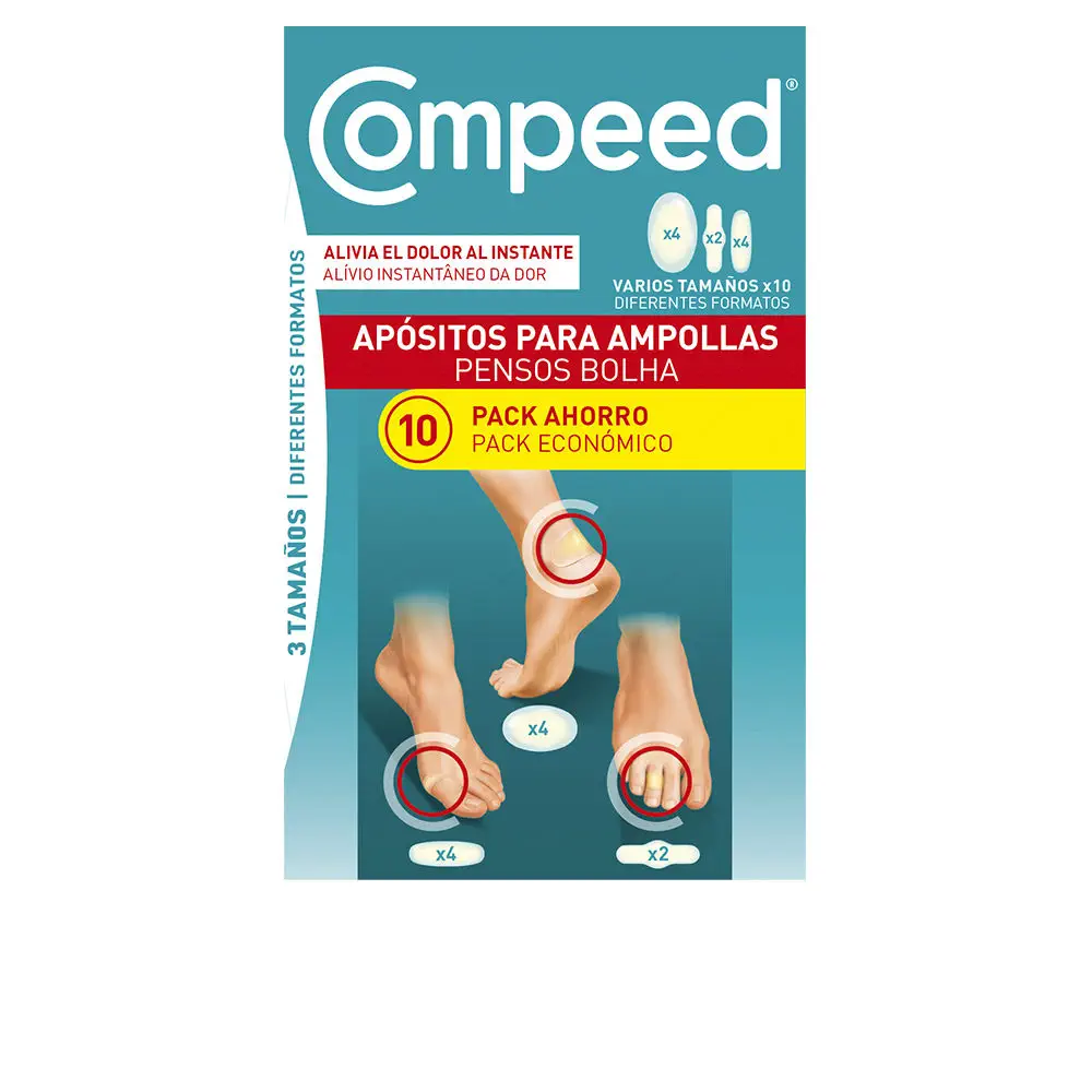 Ampoules Assortment 3 Sizes 10 Dressings by Compeed Ampollas - Ampoules Assortment 3 Sizes 10 Dressings by Compeed
