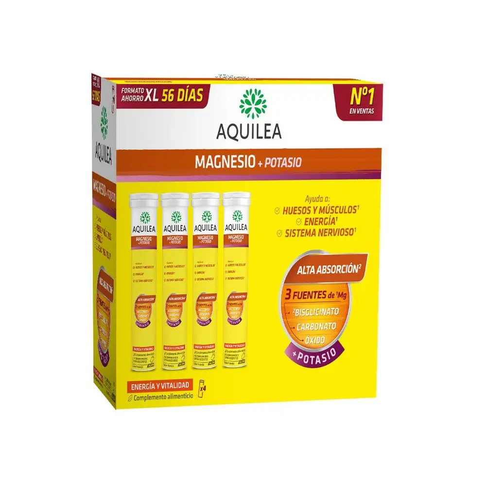 Aquilea Magnesio - Magnesium+Potassium Effervescent Tablets by Aquilea