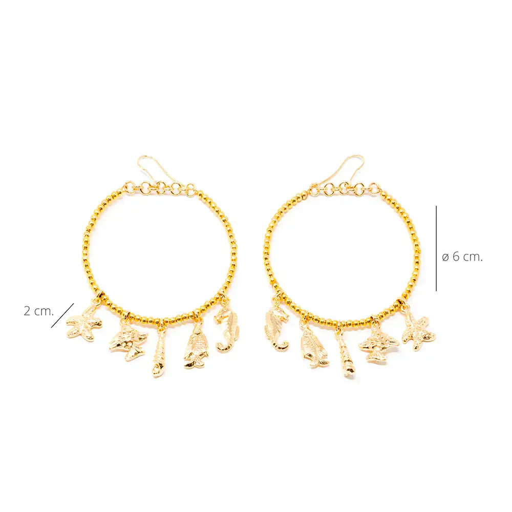 Pendientes Shabama - Formentor Earrings #Shiny Gold by Shabama