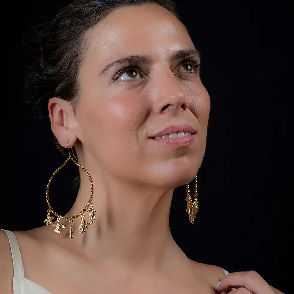 Pendientes Shabama - Formentor Earrings #Shiny Gold by Shabama