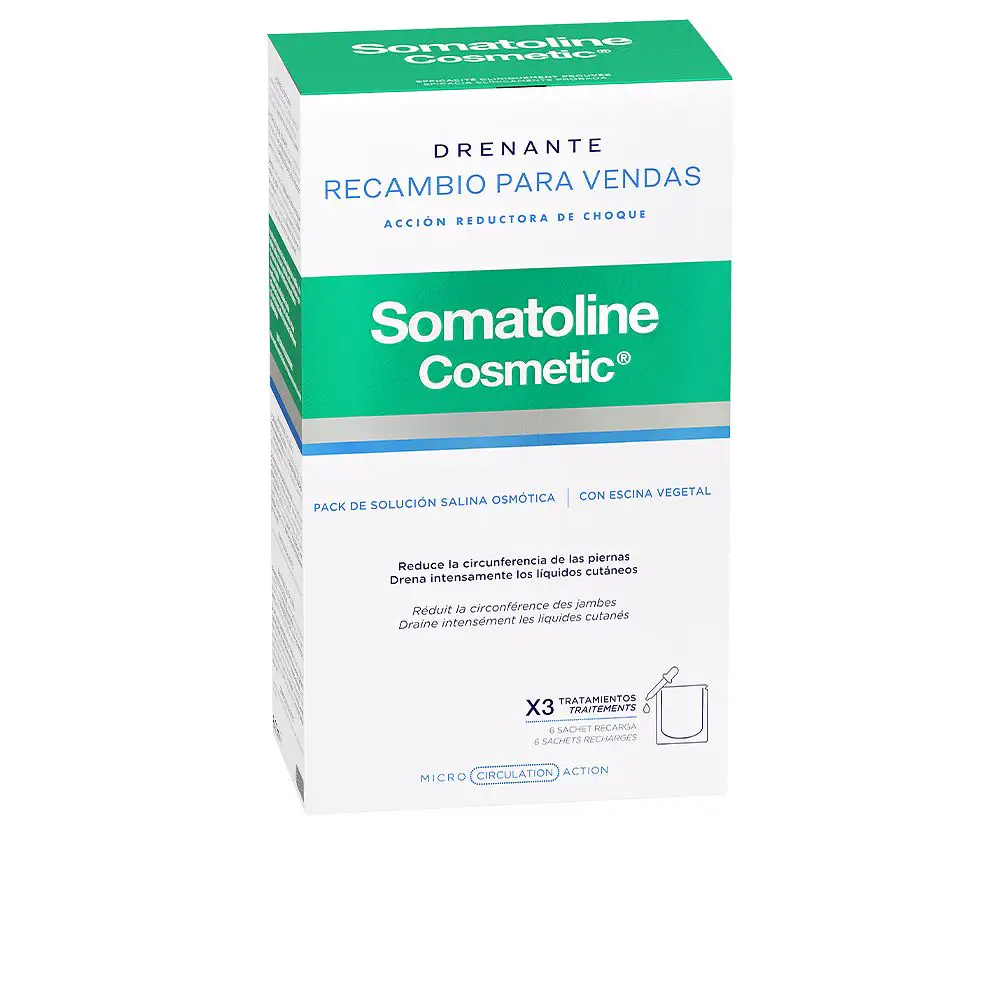 Reductores - Draining Replacement Bandages Shock Reducing Action 6 Pcs by Somatoline Cosmetic