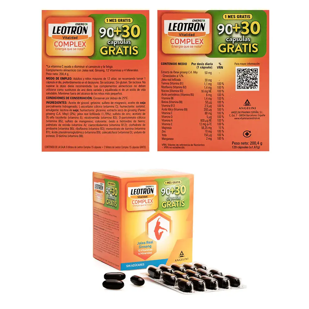 Complex Capsules 90 + 30 As A Gift by Leotron Leotron Complex - Complex Capsules 90 + 30 As A Gift by Leotron
