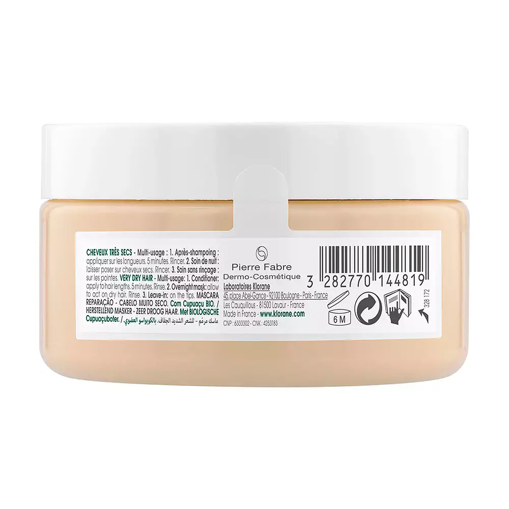Al Cupuaçu Bio Repairing Mask For Very Dry Hair by Klorane Cupuaçu - Al Cupuaçu Bio Repairing Mask For Very Dry Hair by Klorane