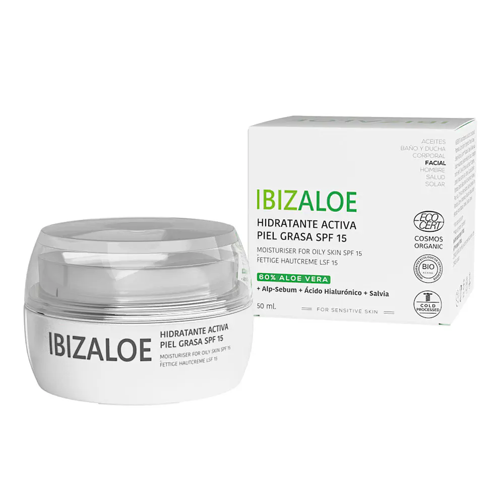 Facial Ibizaloe - Active Moisturizer Oily Skin Spf15 by Ibizaloe