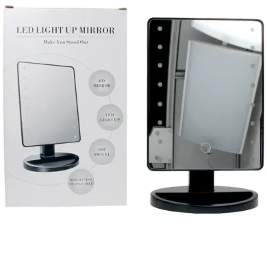 Makeup - Makeup Mirror Led Light #Black R by Carl&Son