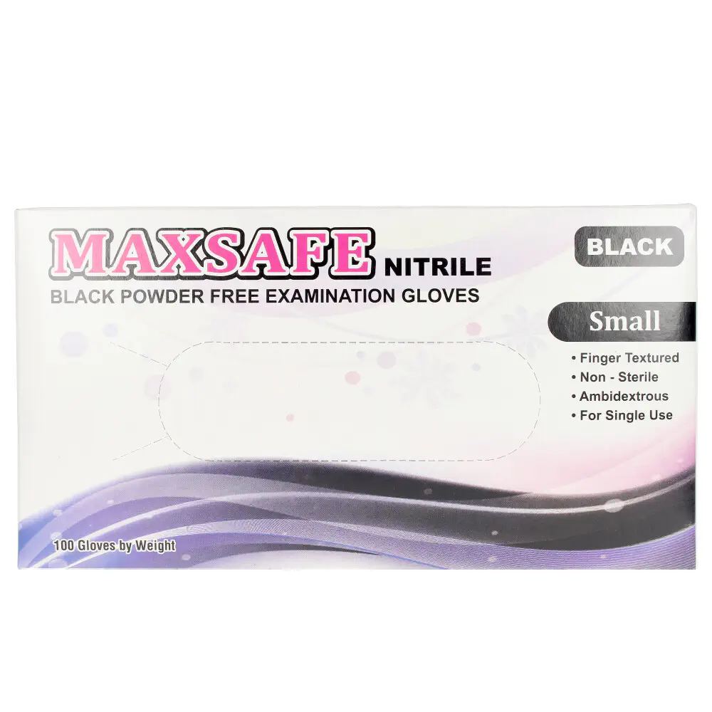 Nitryl Gloves Size S #Black by Maxsafe Maxsafe - Nitryl Gloves Size S #Black by Maxsafe