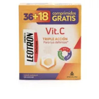 Vitamina C Leotron - Vitamin C Triple Action Effervescent Tablets 36 + 18 As A Gift #Orange by Leotron