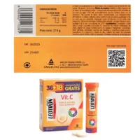 Vitamina C Leotron - Vitamin C Triple Action Effervescent Tablets 36 + 18 As A Gift #Orange by Leotron