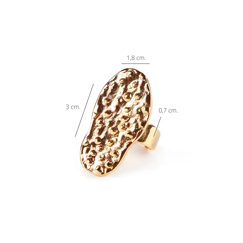 Tribeca Ring #Bright Gold by Shabama Anillo Shabama - Tribeca Ring #Bright Gold by Shabama