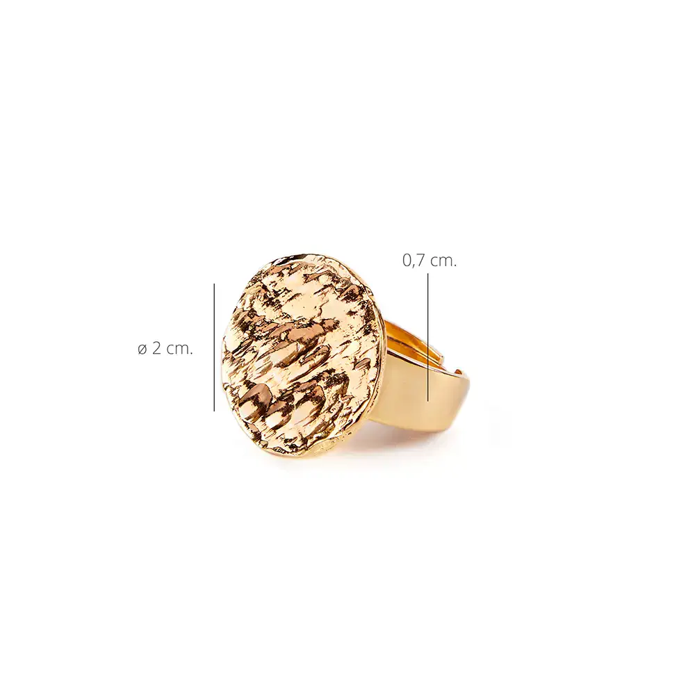 Bronx Ring #Gloss Gold by Shabama Anillo Shabama - Bronx Ring #Gloss Gold by Shabama