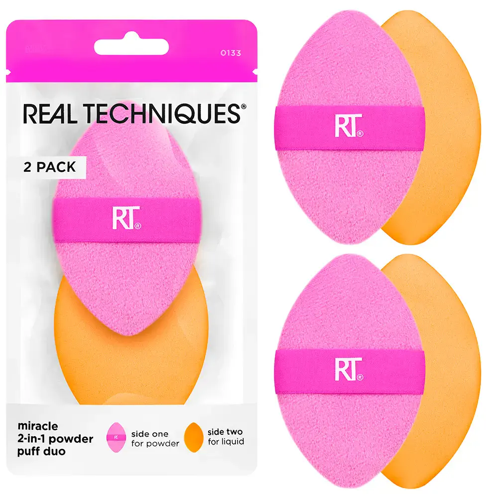 Miracle 2 In 1 - Miracle 2 In 1 Powder Puff Duo by Real Techniques