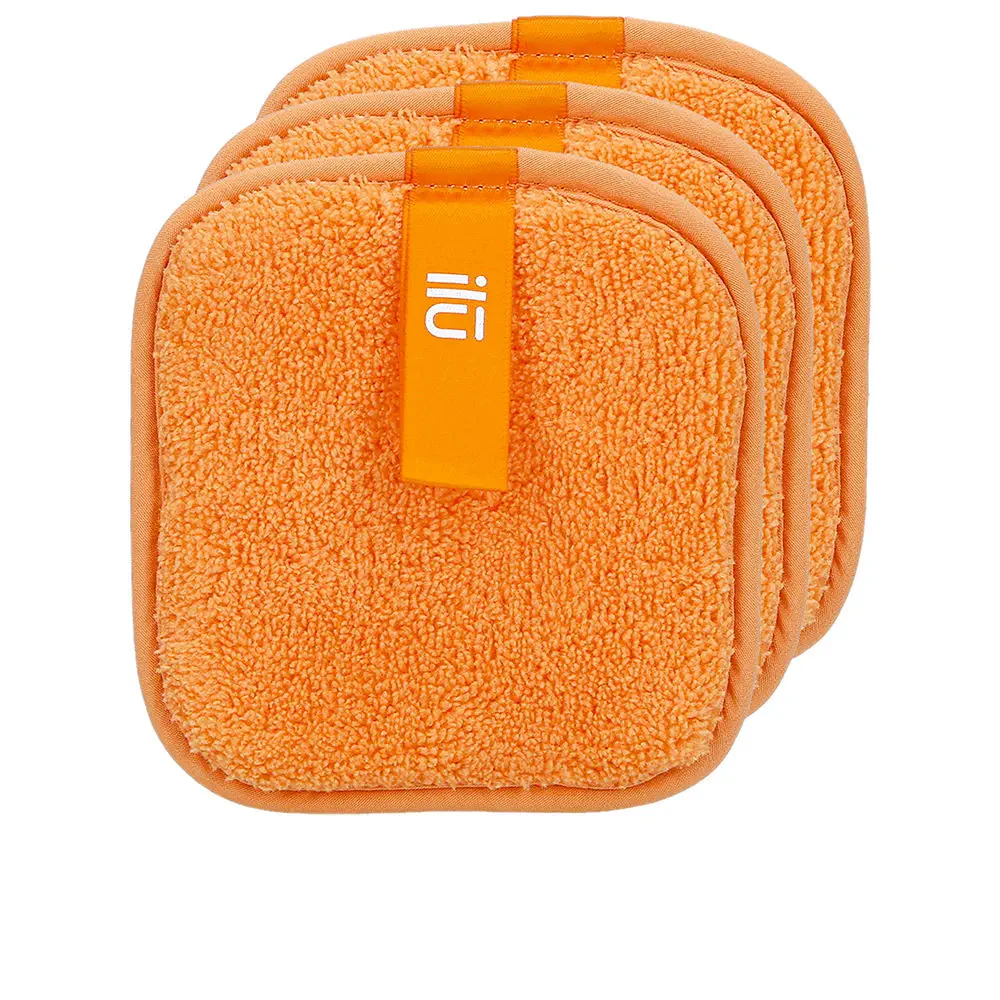 Discos Desmaquillantes - Orange Square Makeup Remover Discs by Ilū