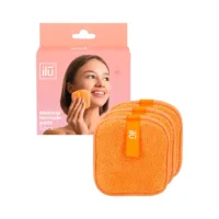 Discos Desmaquillantes - Orange Square Makeup Remover Discs by Ilū